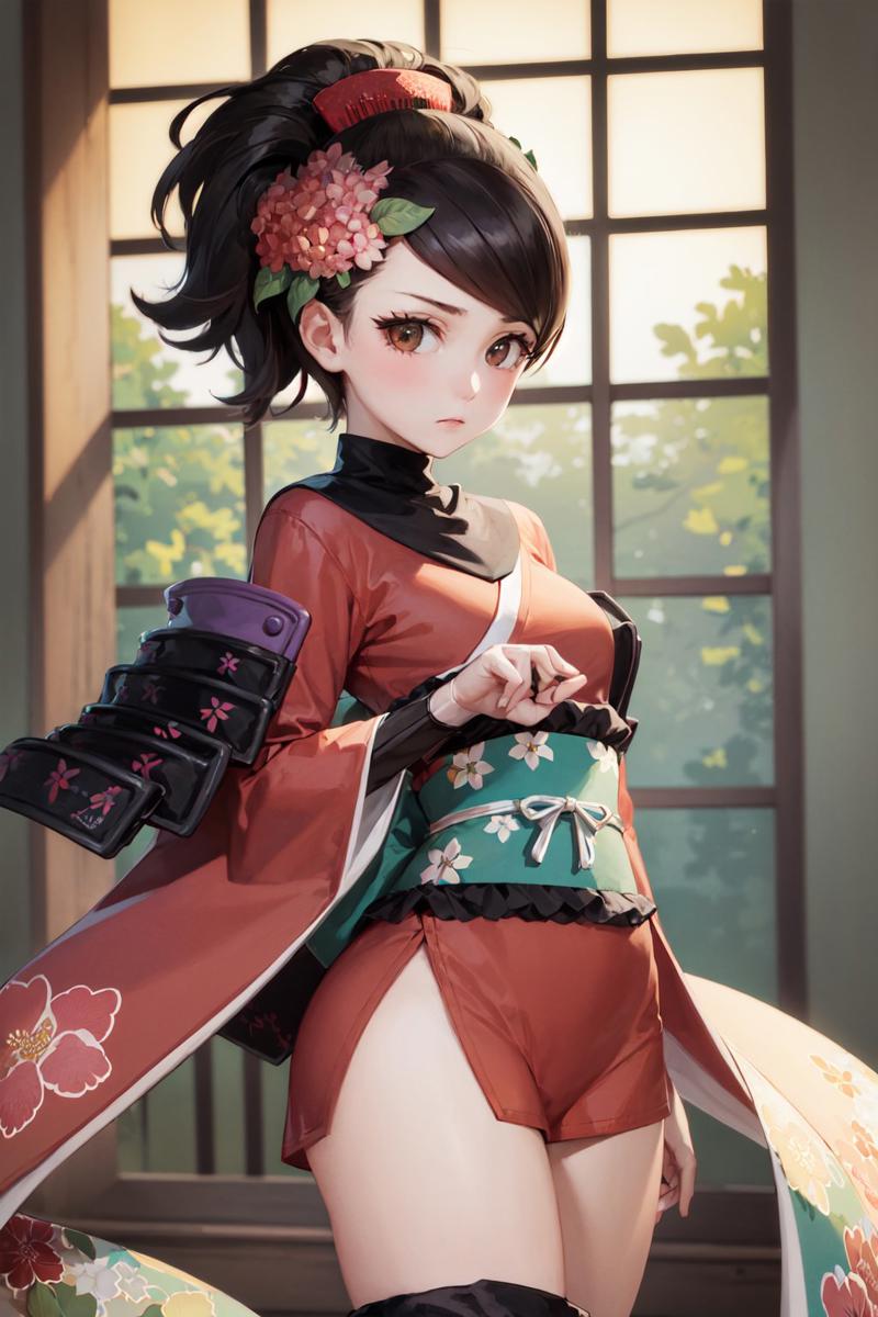 00061-1389566826-(masterpiece, best quality_1.2), , cowboy shot, solo, 1girl, momohime, expressionless, closed mouth, looking at viewer, own hand.jpg